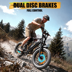 V202 All-Terrain E-Bike – 80 km Range, 25 km/h, Dual Suspension, Removable Throttle