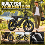 V8Max 250W fat tire mountain EBike for adult