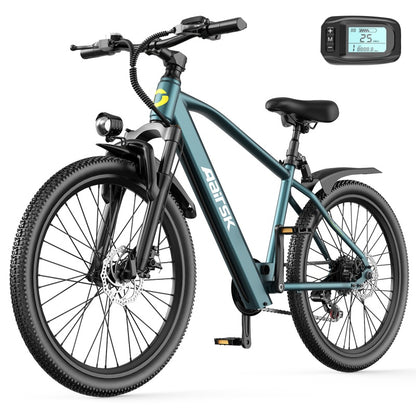 Aarisk 26" Electric Bike, Adult eBike with 36V 13Ah/10Ah Battery, 7 Speed / 21 Speed, Dual Suspension Electric Mountain Bicycle, 80-100km Long Range, 25KM/H Speed & 250W Motor