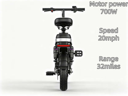 GS5|Folding e-bike|700W motor|32miles|20mph|