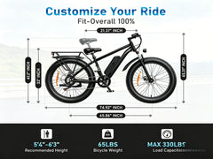 EB26 | 1000W | 48V 15Ah | 28.6 MPH | Iron Frame