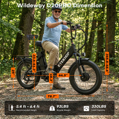 D20PRO 250W motor 36V 42.4Ah  40km/h