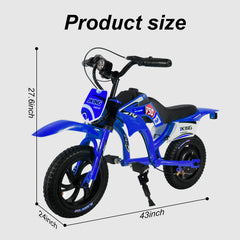 C6 Electric Bike 12" – 25.2V 2.6Ah Kids Electric Bike, 16 km/h
