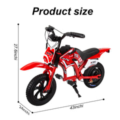 C6 Electric Bike 12" – 25.2V 2.6Ah Kids Electric Bike, 16 km/h