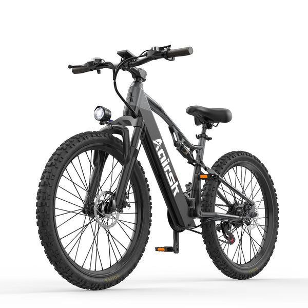 Aairsk XT90 26"Electric Bike with Full Suspension Peek 1500W Motor 28MPH Ebike