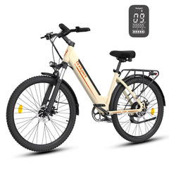 Bodywel A26 26'' City Electric Bike, Electric Bicycle with 36V 13.5Ah Removable Battery