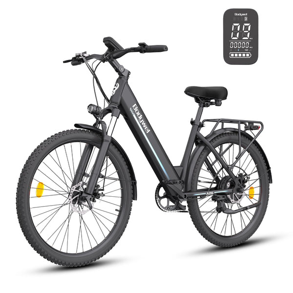 Bodywel A26 26'' City Electric Bike, Electric Bicycle with 36V 13.5Ah Removable Battery