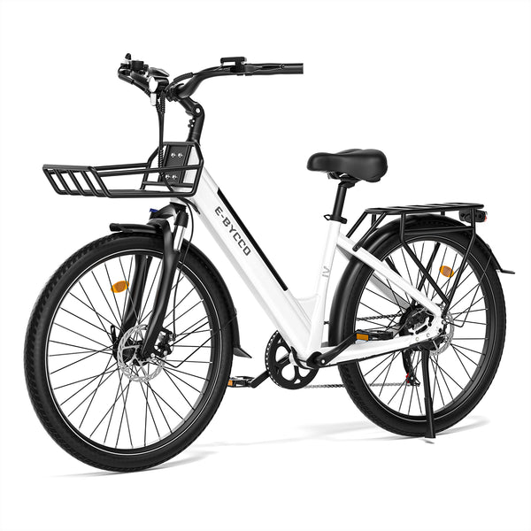 V1 Electric City Bike – 250W Motor  36V 15.6Ah Battery Long Range Commuter E-Bike