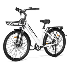 V1 Electric City Bike – 250W Motor  36V 15.6Ah Battery Long Range Commuter E-Bike