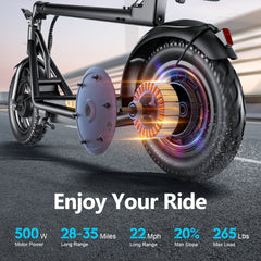 A19  12 inch electric scooter  500W Motor  60km Range  36V 15Ah Battery