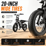 Vélo électrique tout-terrain à pneus larges SU8 de 1 500 W