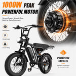 Vélo électrique tout-terrain à pneus larges SU8 de 1 500 W