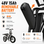 Vélo électrique tout-terrain à pneus larges SU8 de 1 500 W