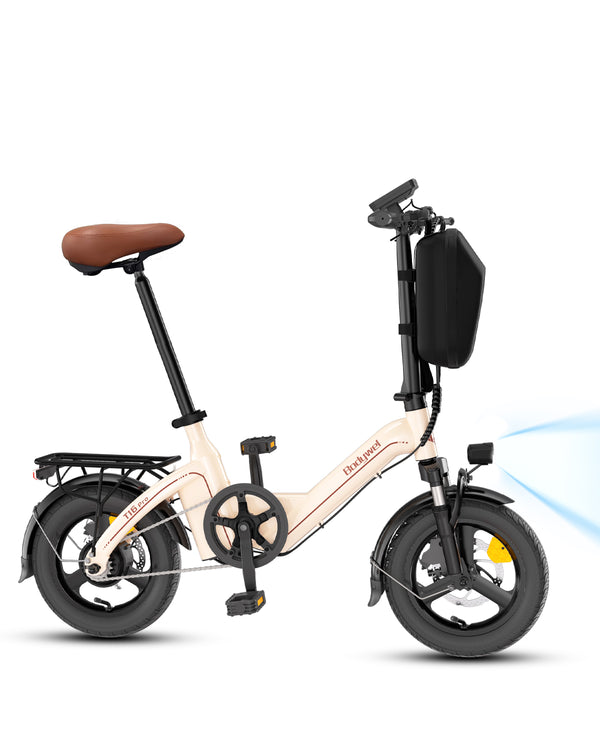 Bodywel T16PRO Folding Electric Bike, 14 Inch Mini E-Bike