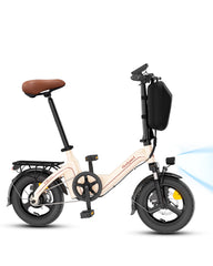 Bodywel T16PRO Folding Electric Bike, 14 Inch Mini E-Bike