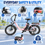 Vélo électrique SE 750 W à pneus larges pour adulte