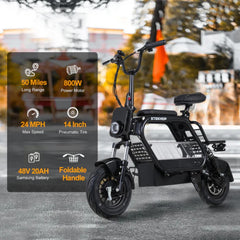 EP800 Electric Bike – 800W , 48V 20Ah , 14" Tyres