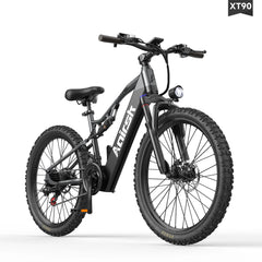 Aairsk XT90 26"Electric Bike with Full Suspension Peek 1500W Motor 28MPH Ebike