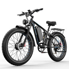 EB7 PRO Electric Fat Bike  Dual Motor  52V 23Ah Battery  26" Fat Tires