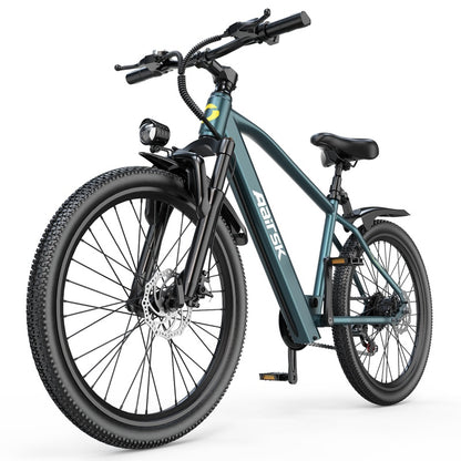 Aarisk 26" Electric Bike, Adult eBike with 36V 13Ah/10Ah Battery, 7 Speed / 21 Speed, Dual Suspension Electric Mountain Bicycle, 80-100km Long Range, 25KM/H Speed & 250W Motor