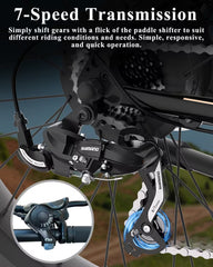 D6 electric bike for adults, 48V15Ah battery, 26×4.0" fat tires.