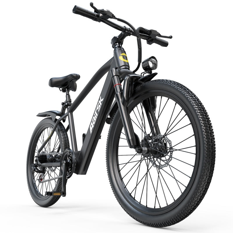 Aarisk 26" Electric Bike, Adult eBike with 36V 13Ah/10Ah Battery, 7 Speed / 21 Speed, Dual Suspension Electric Mountain Bicycle, 80-100km Long Range, 25KM/H Speed & 250W Motor