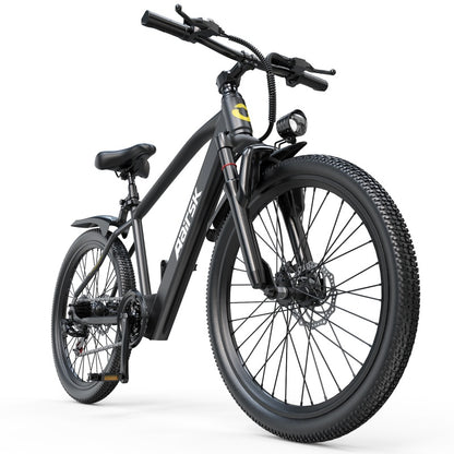 Aarisk 26" Electric Bike, Adult eBike with 36V 13Ah/10Ah Battery, 7 Speed / 21 Speed, Dual Suspension Electric Mountain Bicycle, 80-100km Long Range, 25KM/H Speed & 250W Motor