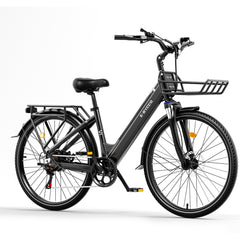V1 Electric City Bike – 250W Motor  36V 15.6Ah Battery Long Range Commuter E-Bike