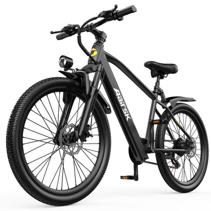 Aarisk 26" Electric Bike, Adult eBike with 36V 13Ah/10Ah Battery, 7 Speed / 21 Speed, Dual Suspension Electric Mountain Bicycle, 80-100km Long Range, 25KM/H Speed & 250W Motor