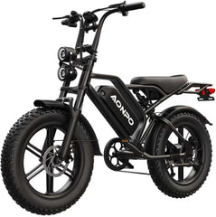 V20-52V20AH Electric Bike for Adults 20" x 4.0, Removable Battery 52V 15/20Ah, 160/190 Km Range, Double Suspension Electric Bicycle, 7 Speed Ebike