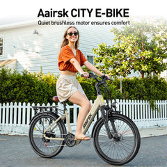 SU7-24 Electric City Bike for Adults, 400W Motor(PEEK 748W)