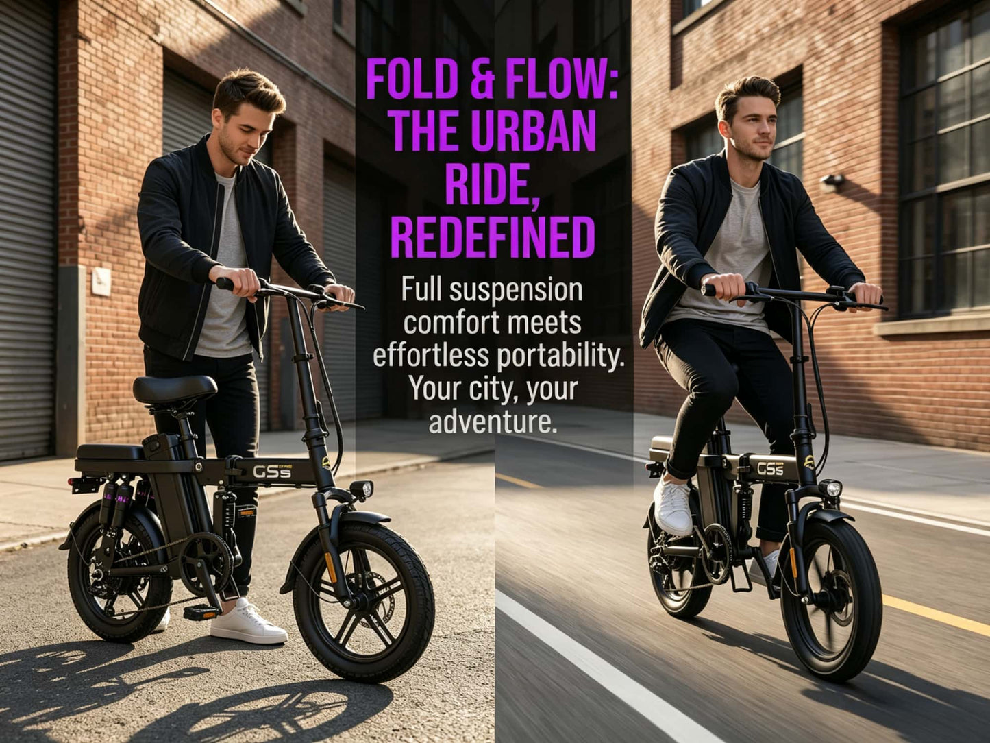 GS5|Folding e-bike|700W motor|32miles|20mph|