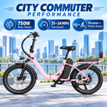 Vélo électrique SE 750 W à pneus larges pour adulte