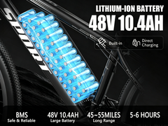 G26 | 500W | 48V 10AH | 45miles | 22MPH