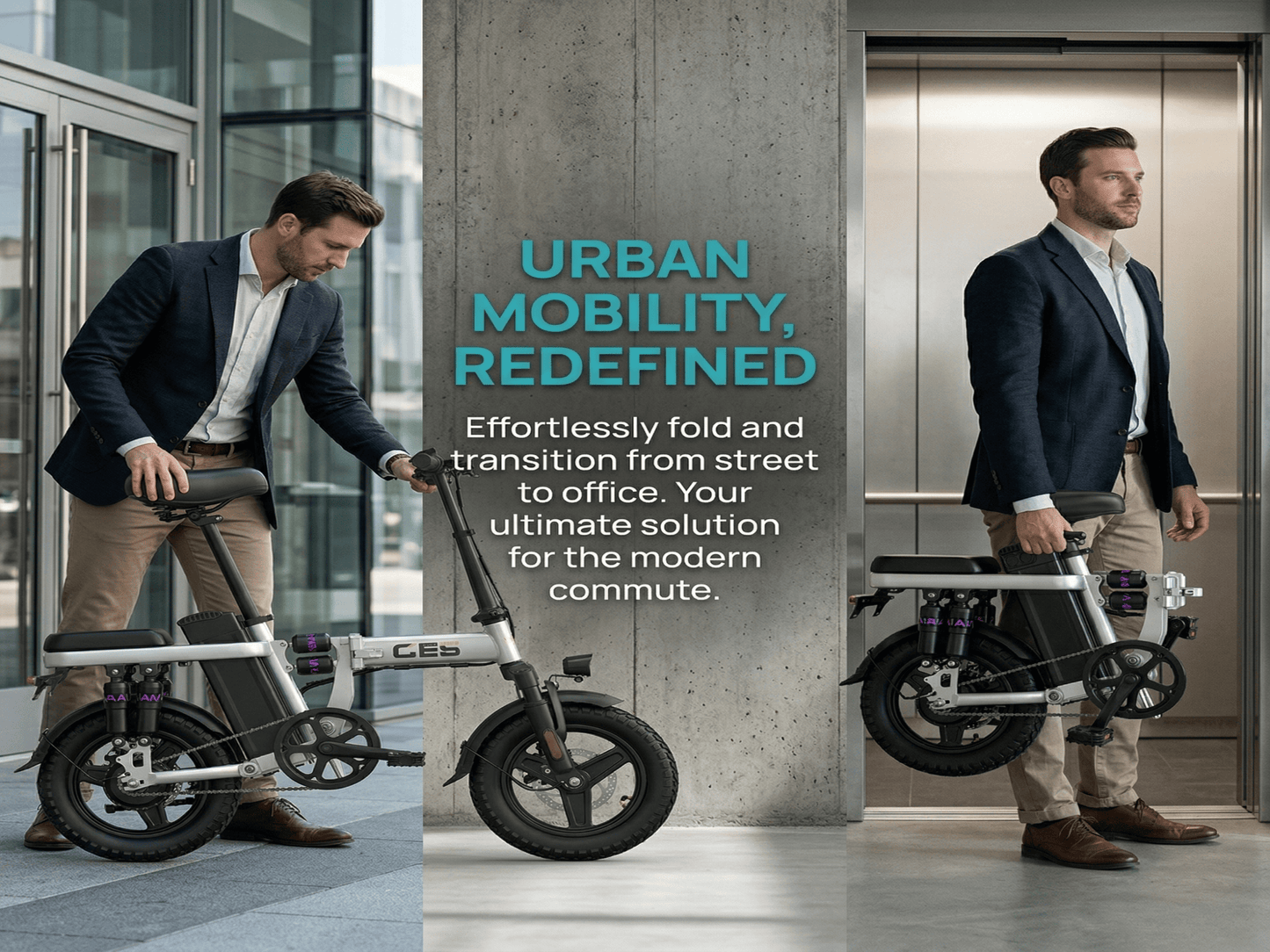 GE5|Folding e-bike|500W motor|360lbs load capacity|