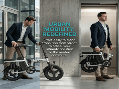 GE5|Folding e-bike|500W motor|360lbs load capacity|