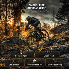 E8 Electric Mountain Bike – 750W Motor, 48V 17.5Ah Removable Battery, 29" E-MTB
