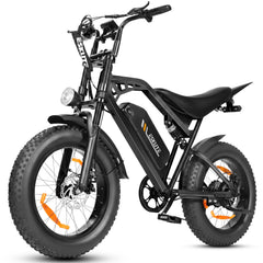 V202 All-Terrain E-Bike – 80 km Range, 25 km/h, Dual Suspension, Removable Throttle