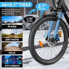C100 Plus Ebike – 100 km Range, 250W Motor, Shimano 7-Speed