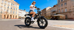 V20-52V20AH Electric Bike for Adults 20" x 4.0, Removable Battery 52V 15/20Ah, 160/190 Km Range, Double Suspension Electric Bicycle, 7 Speed Ebike