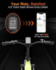 Bodywel F20Pro Adult Electric Bike, 26 x 4 Fat Mountain E Bike All Terrain Battery