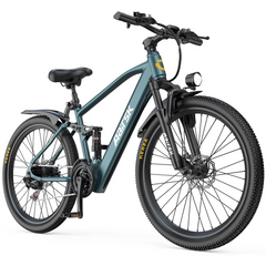 GT900-26 Adult Dual Suspension Electric Mountain Bike, 240W Peak Brushless Motor