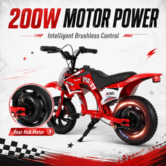 C6 Electric Bike 12" – 25.2V 2.6Ah Kids Electric Bike, 16 km/h