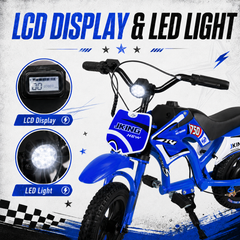 C6 Electric Bike 12" – 25.2V 2.6Ah Kids Electric Bike, 16 km/h