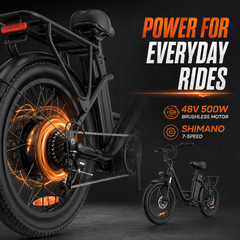 E20 Electric Bike 20" – 48V 13Ah Commuter E-Bike, 500W Motor, 25 km/h