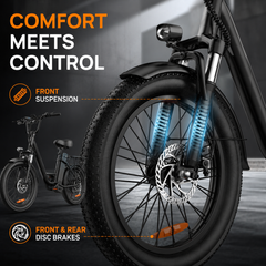 E20 Electric Bike 20" – 48V 13Ah Commuter E-Bike, 500W Motor, 25 km/h