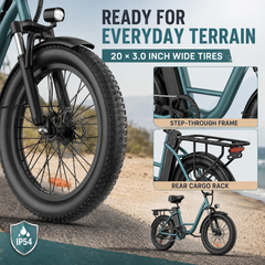 E20 Electric Bike 20" – 48V 13Ah Commuter E-Bike, 500W Motor, 25 km/h