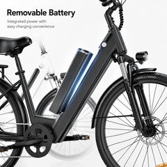E26 E-bike 36V13Ah 26" – Step-Through Commuter , Removable Battery, Rear Hub Motor, 25 km/h