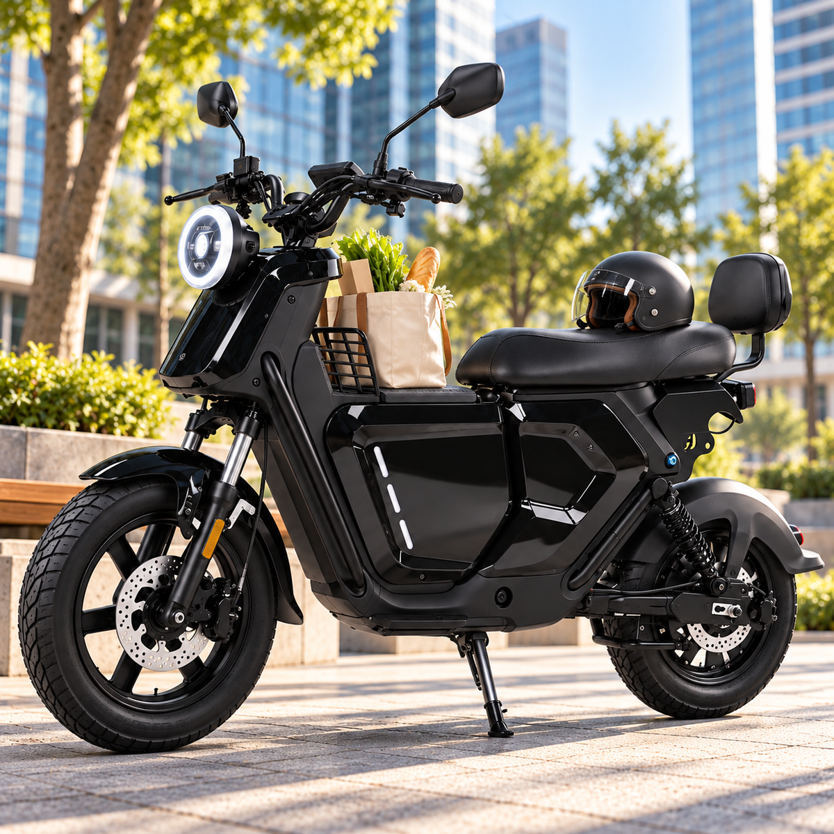 XIAONIU A 1500W Electric Motorcycle Truck Commuting Bike