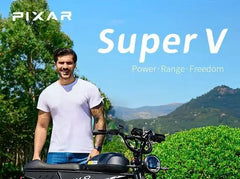 PIXAR SuperV 20" Off-Road Electric Bike 500W Motor 48V 30Ah Battery